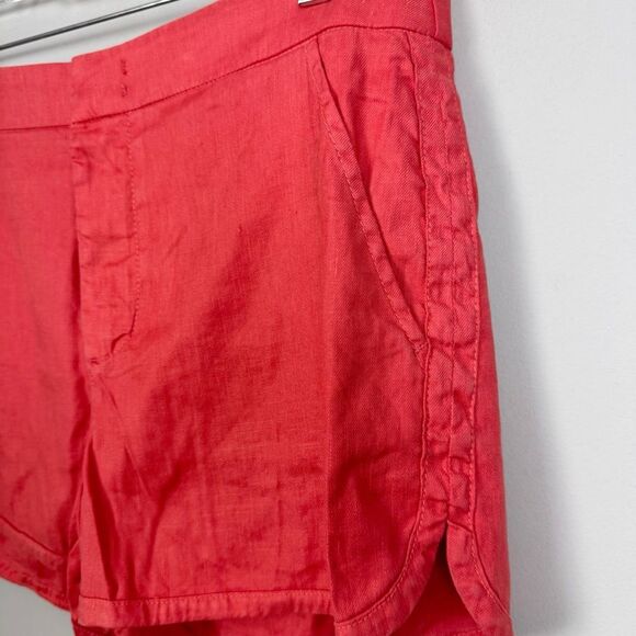LEVEL 99 | NEW Nemo Coral Linen Tencel Shorts with Pockets Women’s Size 27 & 29 - Picture 2 of 10